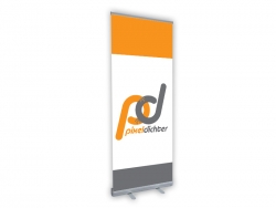 Roll-Up Display 85 x 200cm inkl. 1440dpi ECO-Solvent Druck